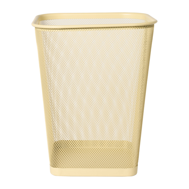 Prullenbak mesh vierkant - beige - 12 liter