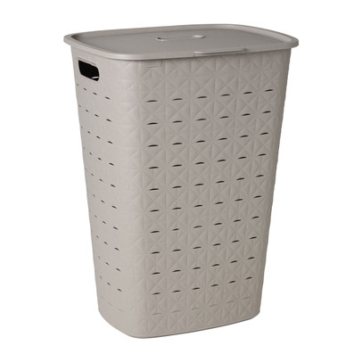 Curver wasmand fresh met deksel - 56 liter - taupe