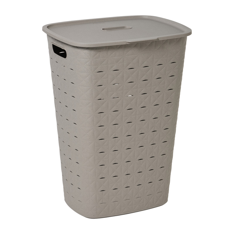 Curver wasmand fresh met deksel - 56 liter - taupe
