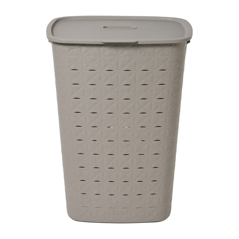 Curver wasmand fresh met deksel - 56 liter - taupe