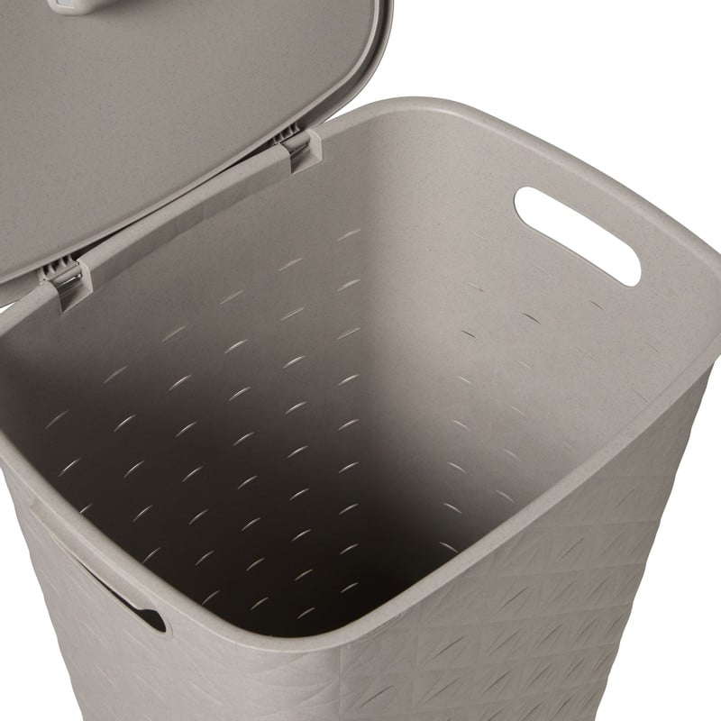 Curver wasmand fresh met deksel - 56 liter - taupe