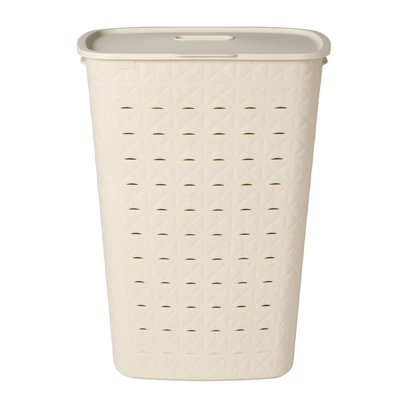Curver wasmand fresh met deksel - 56 liter - beige