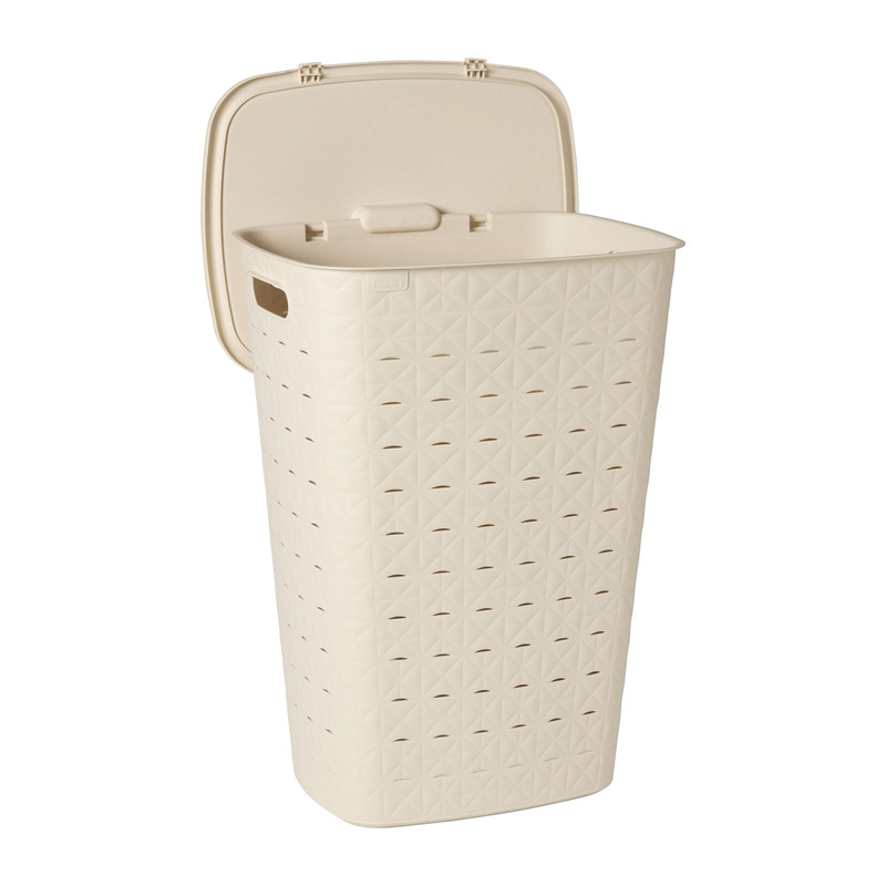 Curver wasmand fresh met deksel - 56 liter - beige
