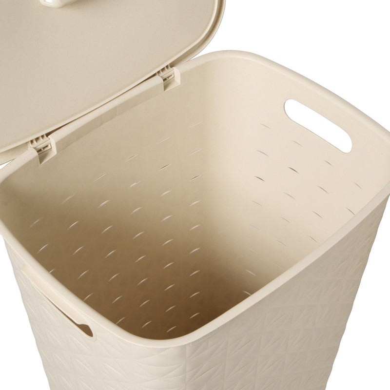 Curver wasmand fresh met deksel - 56 liter - beige