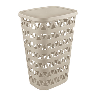 Curver wasmand soft nature met deksel - 55 liter - beige