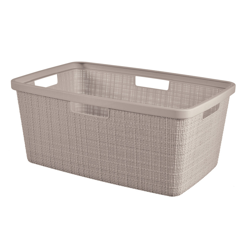 Curver jute wasmand - 46 liter - bruin