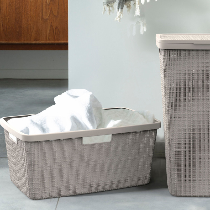 Curver jute wasmand - 46 liter - bruin