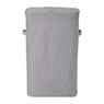Wasmand linnen look - grijs - 60 liter
