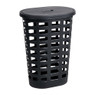 Wasmand ovaal - zwart - 54 liter 