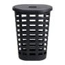 Wasmand ovaal - zwart - 54 liter 