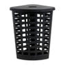 Wasmand hoek - zwart - 54 liter 