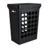 Wasmand vierkant - zwart - 33 liter 