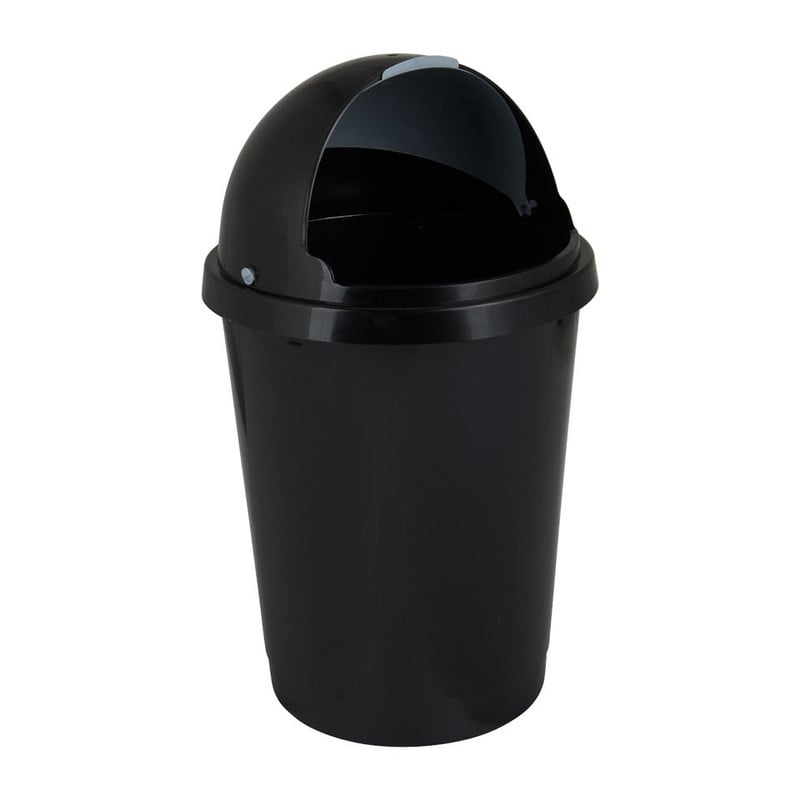 Afvalton bullit - 25 liter - zwart