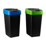 Afvalscheider duo - 2x35 liter - zwart