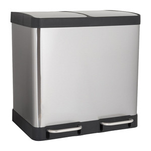 Pedaalemmer duo bin - 40 liter
