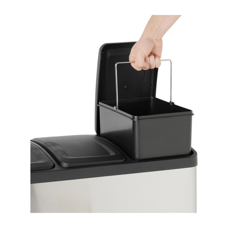 Pedaalemmer 3 vakken - 3x20 liter 