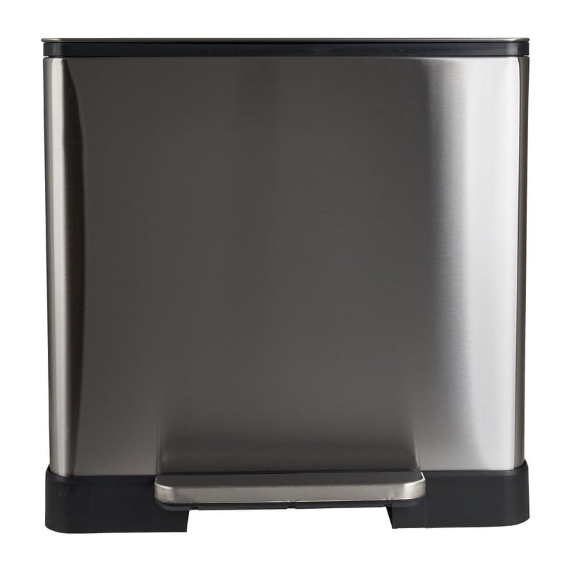 Pedaalemmer - zilverkleurig - 2x20 l