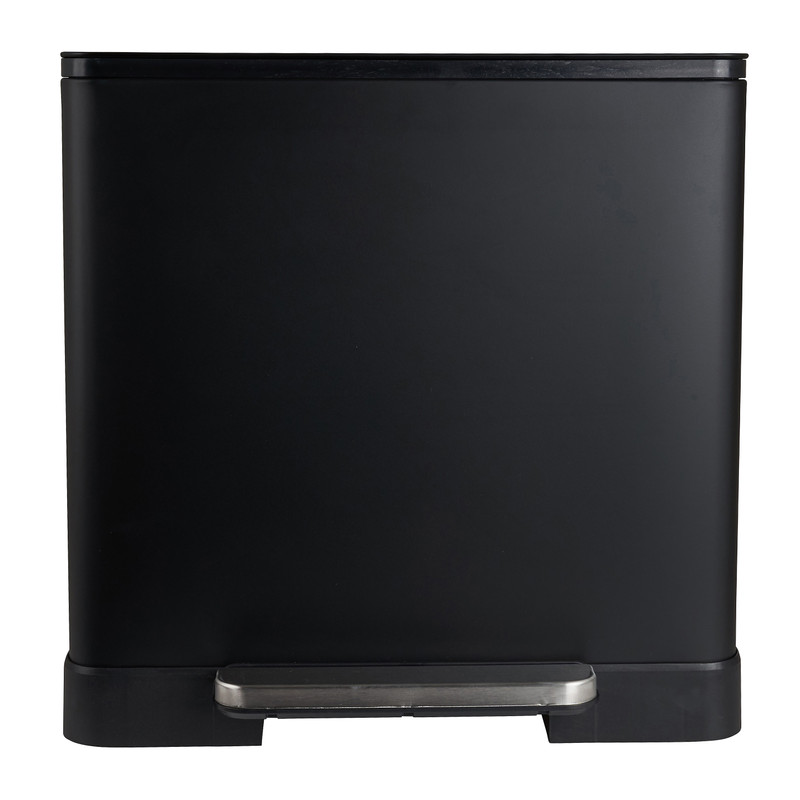 Pedaalemmer - zwart - 2x20 liter