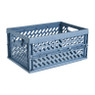 Mini krat opvouwbaar - blauw - 34.2x24x16.8 cm 