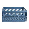 Mini krat opvouwbaar - blauw - 34.2x24x16.8 cm 
