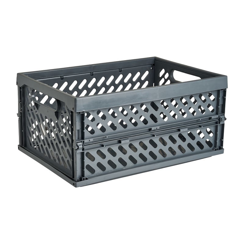 Mini krat opvouwbaar - grijs-  34.2x24x16.8 cm 