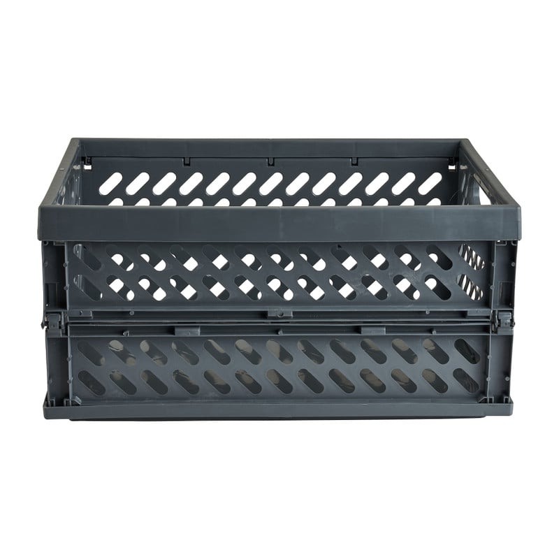 Mini krat opvouwbaar - grijs-  34.2x24x16.8 cm 