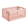 Mini krat opvouwbaar - roze - 34.2x24x16.8 cm 