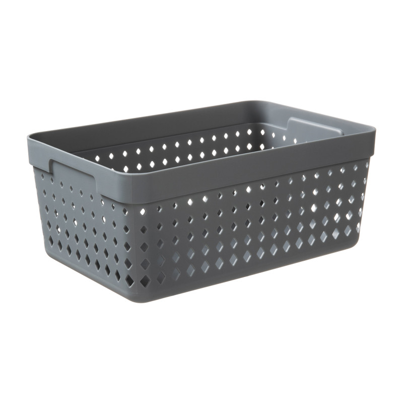 Opbergbak - xl - grijs - 23,8x15,8x10cm
