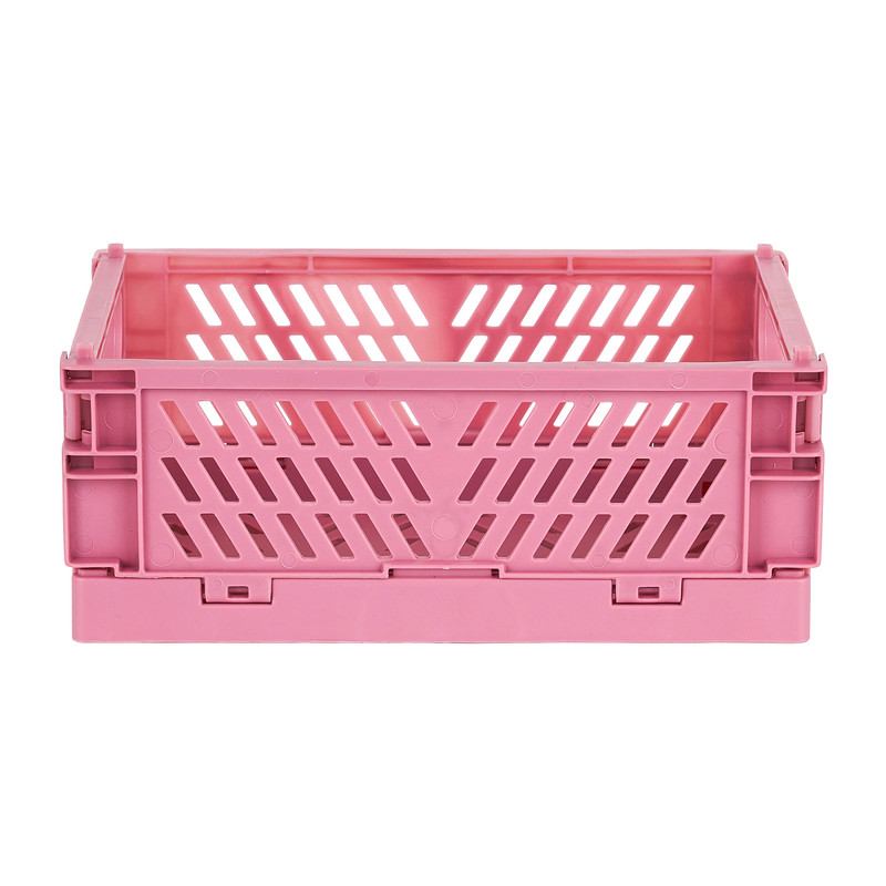Vouwkrat mini - roze - 14.2x9.4x5.3 cm 