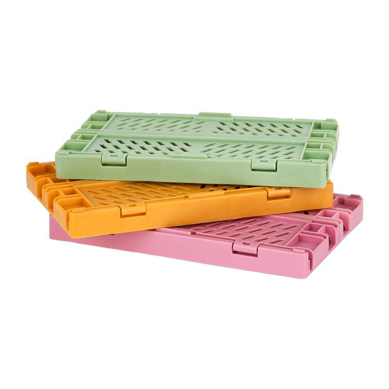 Vouwkrat mini - roze - 14.2x9.4x5.3 cm 