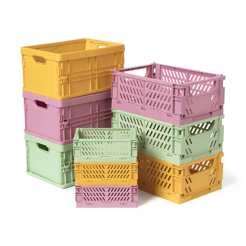 Vouwkrat mini - roze - 14.2x9.4x5.3 cm 