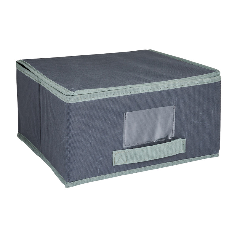 Opbergdoos - grijs - 30x33 cm