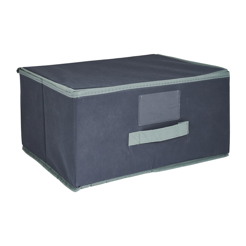 Opbergdoos - grijs - 40x35 cm