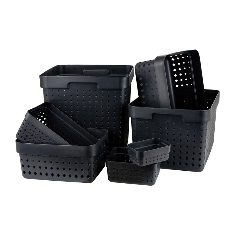 Mand xl - zwart - 29,5x29,5x29,5 cm