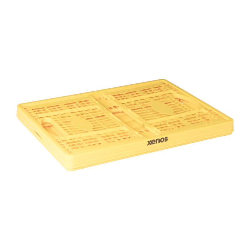 Vouwkrat Xenos - geel - 47.5 x35x22.5 cm 