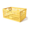Vouwkrat Xenos - geel - 47.5 x35x22.5 cm 