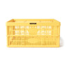 Vouwkrat Xenos - geel - 47.5 x35x22.5 cm 