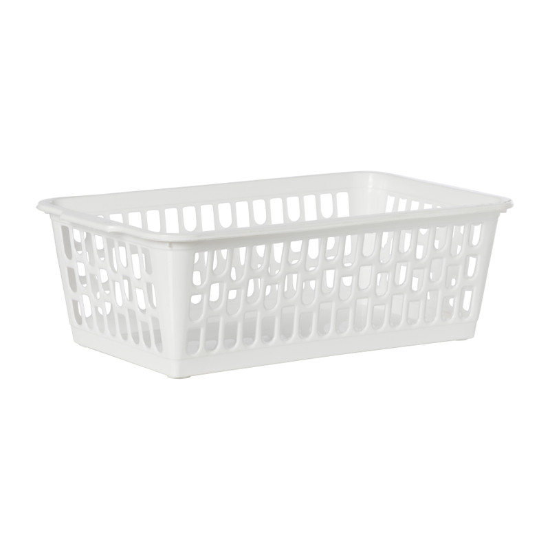 Mandje wit - 24x14x8 cm