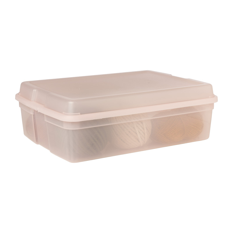 Iris clearbox - 13 liter - roze