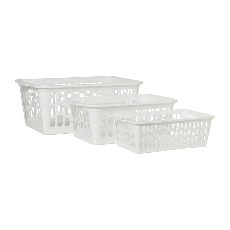 Mandje wit - 29x19x11 cm 