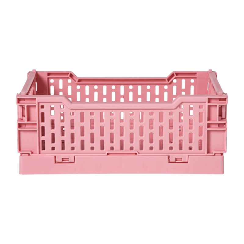 Vouwkrat klein - roze -  6x15x10 cm