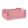 Vouwkrat klein - roze -  6x15x10 cm