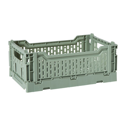 Vouwkrat middel - groen - 10.5x27x17 cm