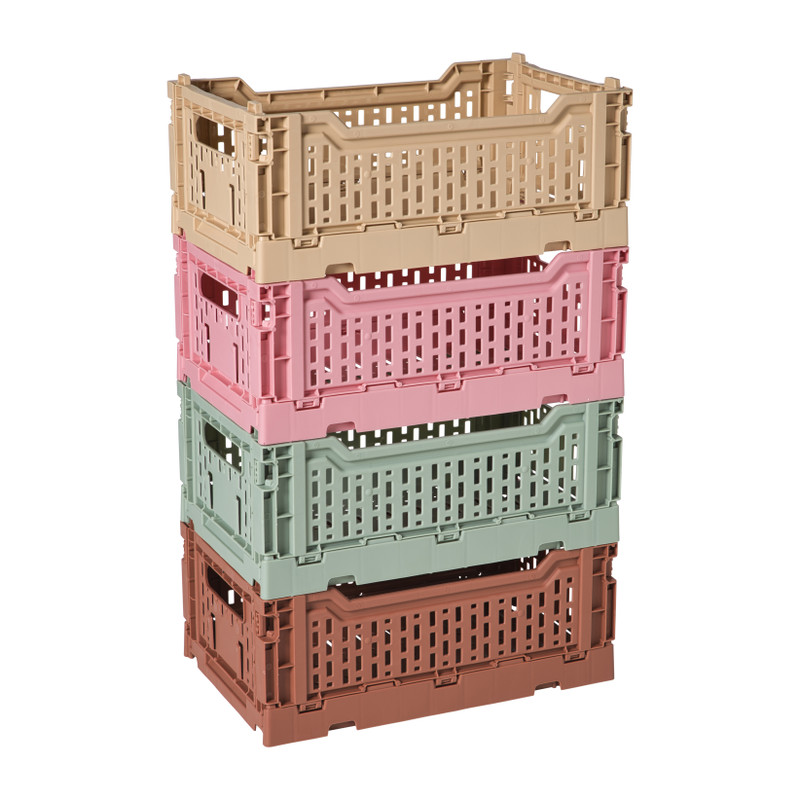 Vouwkrat middel - groen - 10.5x27x17 cm