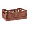 Vouwkrat middel - bruin - 10.5x27x17 cm