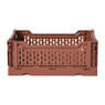 Vouwkrat middel - bruin - 10.5x27x17 cm