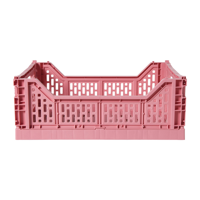 Vouwkrat groot - roze - 14.5x40x30 cm