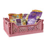 Vouwkrat groot - roze - 14.5x40x30 cm