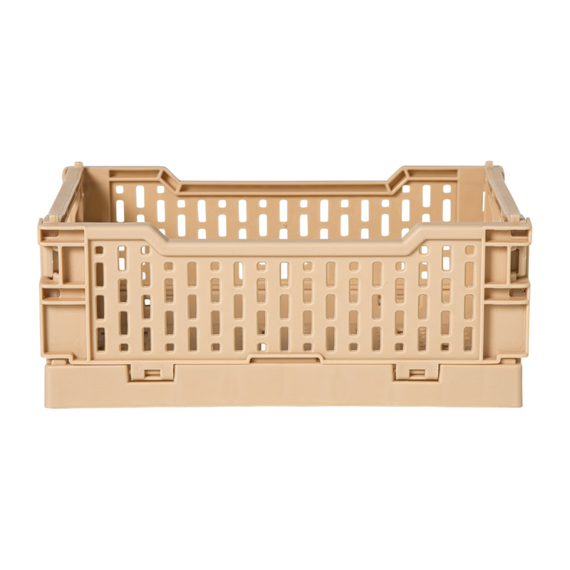 Vouwkrat klein - beige -  6x15x10 cm