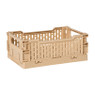 Vouwkrat klein - beige -  6x15x10 cm